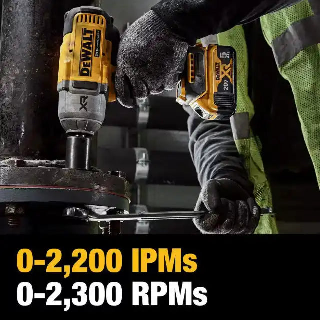 Dewalt 20V MAX XR 1/2 Inch High Torque Impact Wrench with Hog Ring Anvil Kit - DCF900P1