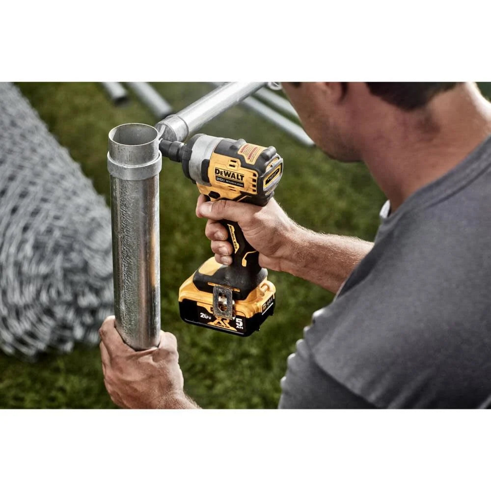 Dewalt 20V MAX Brushless 1/2 Inch Compact Impact Wrench with Hog Ring Anvil (Tool Only) - DCF911B