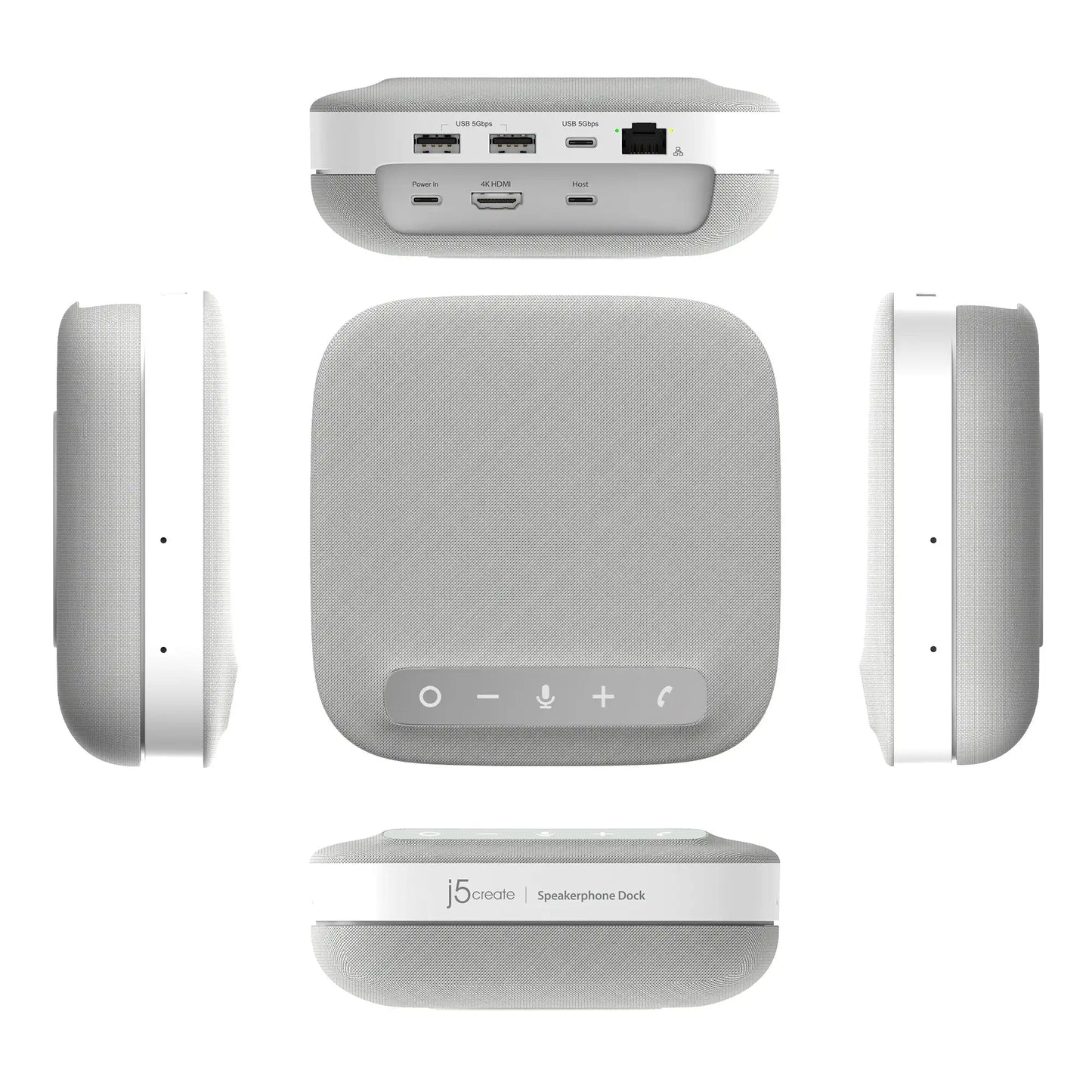 J5Create JCDS335 USB-C 4K Bluetooth Speakerphone Dock - 8-in-1