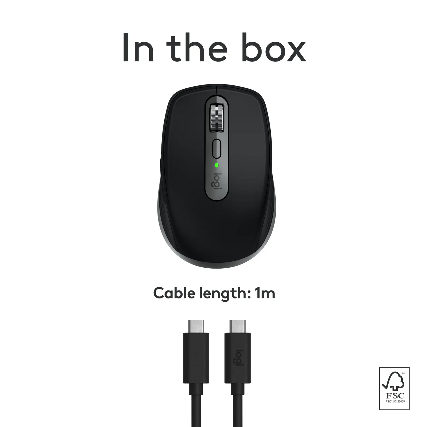 Logitech MX Anywhere 3S for Mac Compact Wireless Performance Mouse - 910-006945 - Space Gray