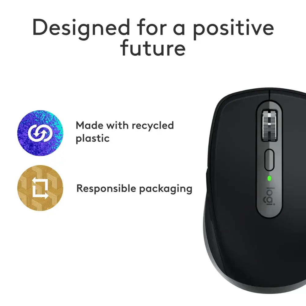 Logitech MX Anywhere 3S for Mac Compact Wireless Performance Mouse - 910-006945 - Space Gray