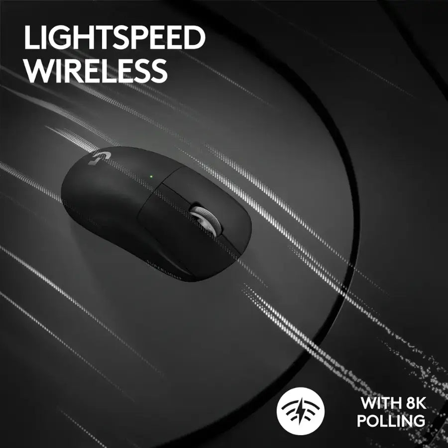 Logitech Pro X Superlight 2 Lightspeed Wireless Gaming Mouse - 910-006628 - Black