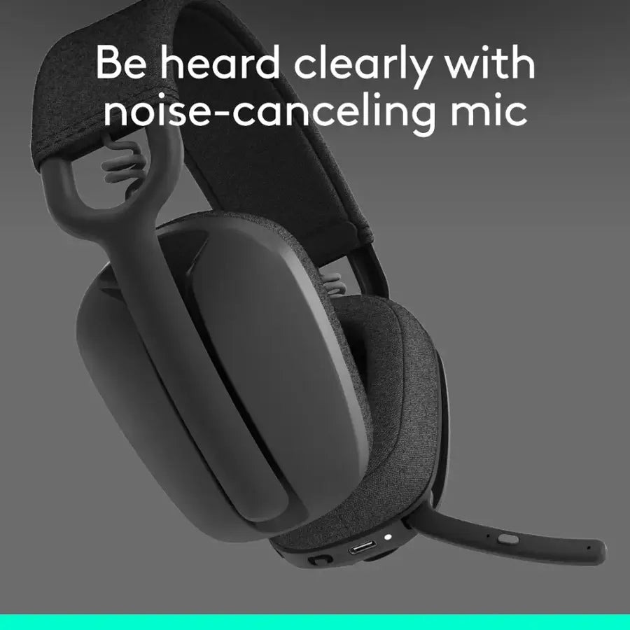 Logitech Zone Vibe 100 Wireless Bluetooth Over-Ear Headphones - Graphite - 981-001256