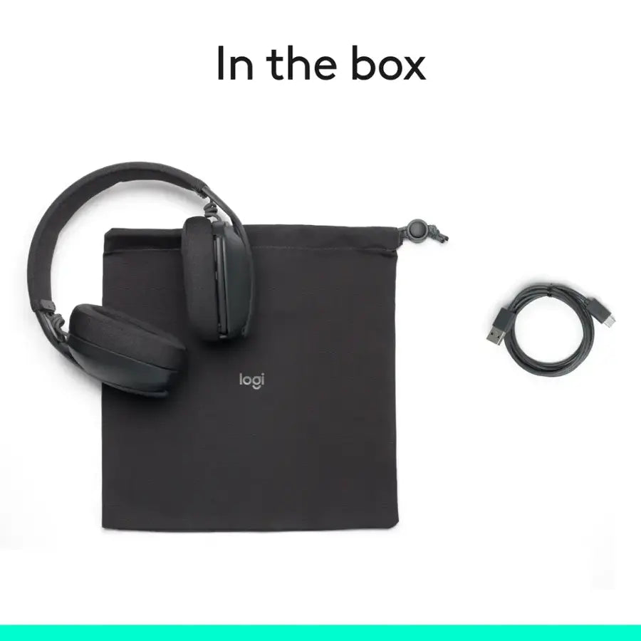 Logitech Zone Vibe 100 Wireless Bluetooth Over-Ear Headphones - Graphite - 981-001256