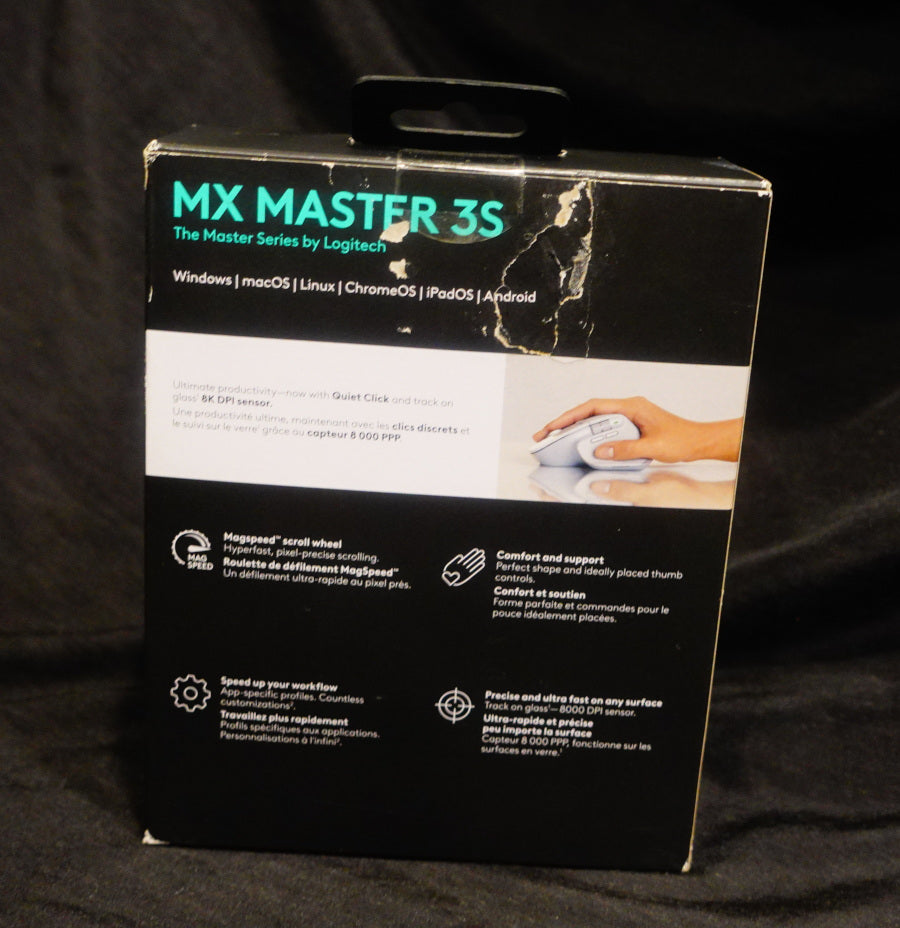 Logitech MX Master 3S Performance Wireless Mouse - Pale Gray - 910-006558