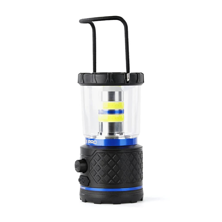 LuxPro LP1512 Rugged Rechargeable LED Lantern with Power Bank - 1100 Lumens