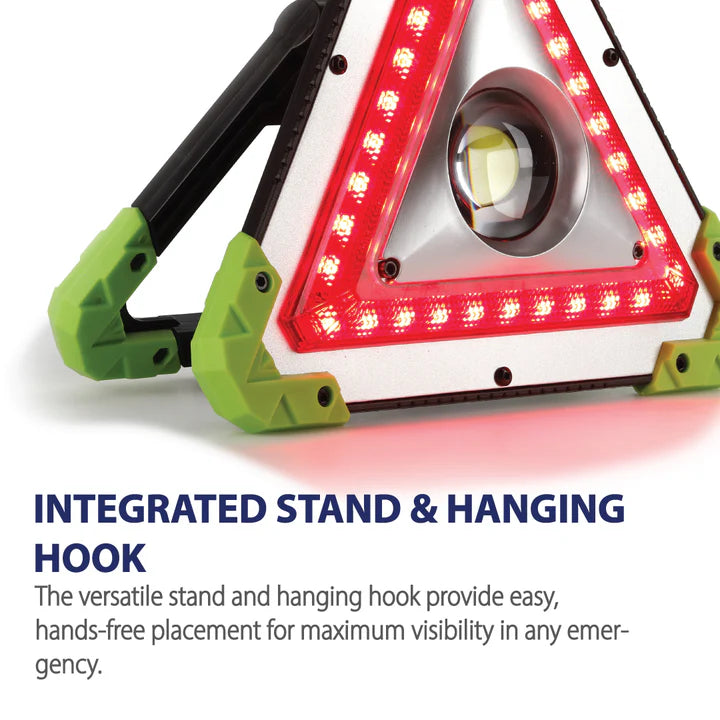 LuxPro LP309 Reflective Magnetic Emergency Light with Hanging Hook and Stand