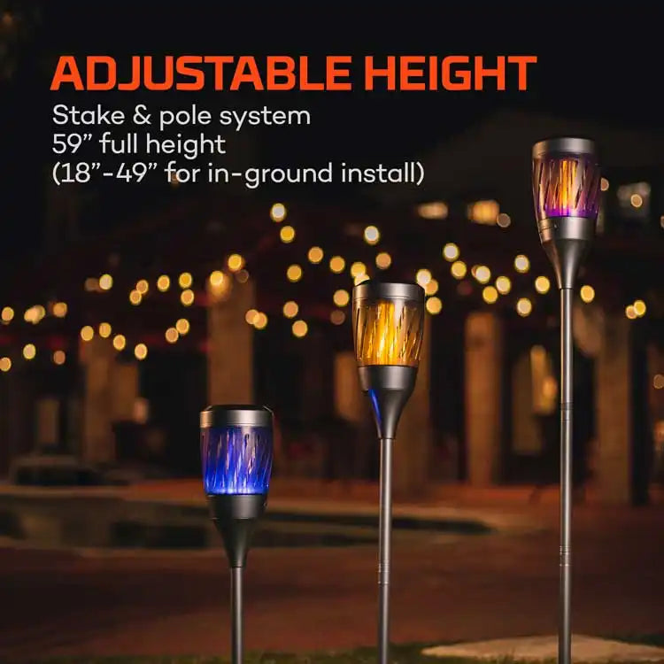 Nebo Solar Torch Zapper - NEB-ZAP-0002 - Height-Adjustable Stake