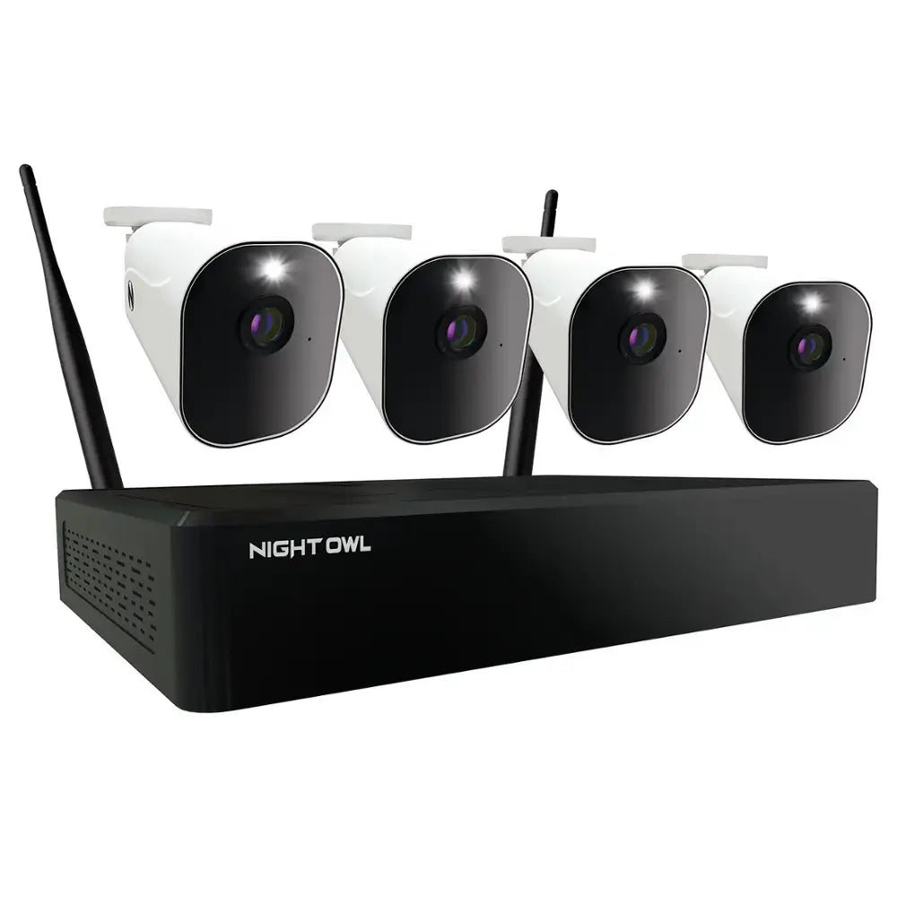 Night Owl 4 Wire Free Battery Cameras and 4K WiFi 10 Channel NVR Security System - BTWN81-42B
