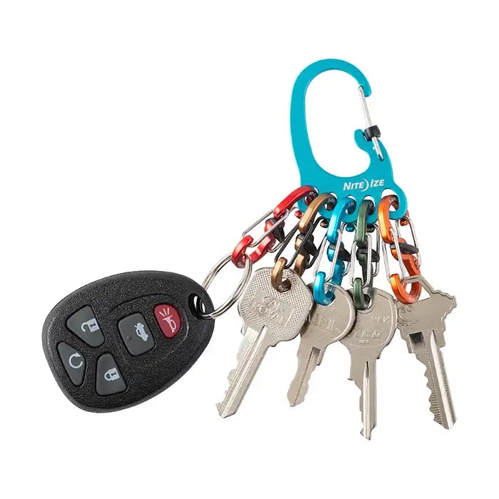 Nite Ize Bigfoot Locker Keyrack Aluminum S-Biner Keychain - KLKBFA-03-R6RF1