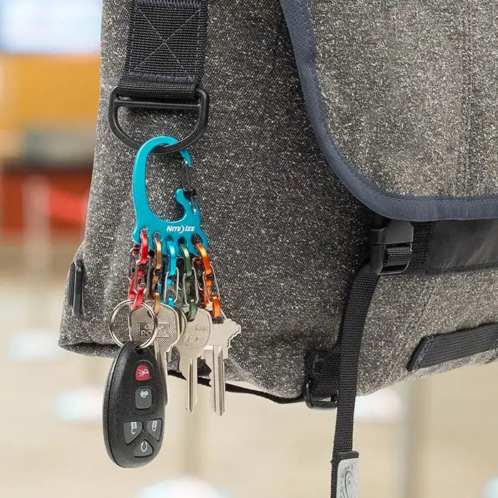Nite Ize Bigfoot Locker Keyrack Aluminum S-Biner Keychain - KLKBFA-03-R6RF1