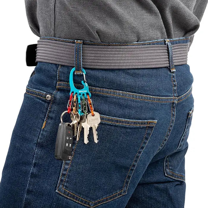 Nite Ize Bigfoot Locker Keyrack Aluminum S-Biner Keychain - KLKBFA-03-R6RF1
