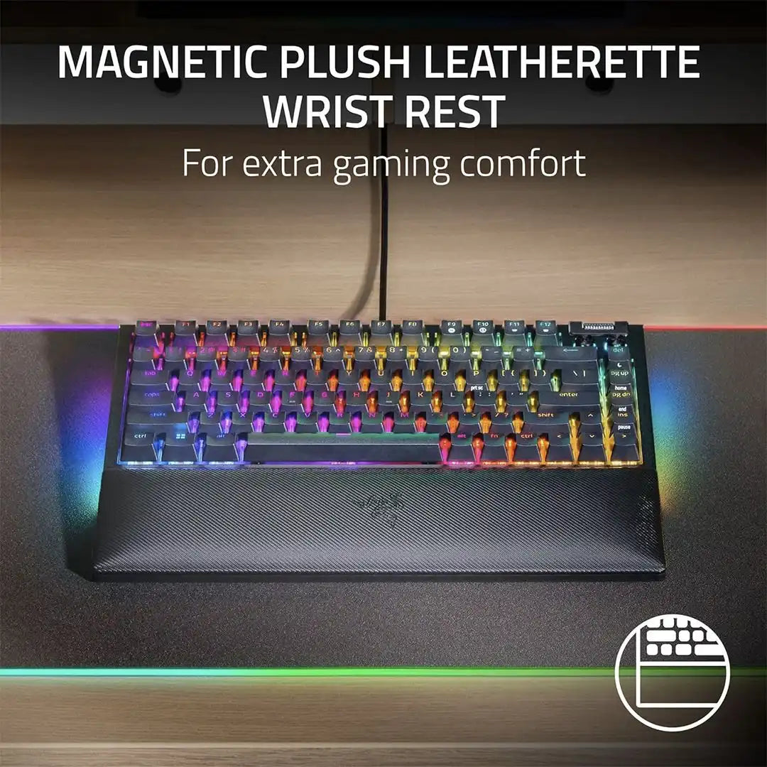 Razer Blackwidow V4 75% Hot-Swappable Mechanical Gaming Keyboard - RZ03-05000200-R3U1