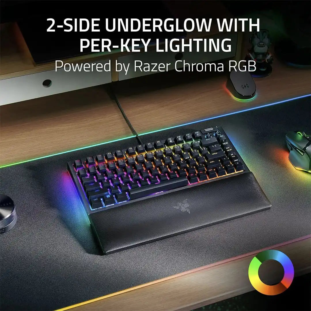 Razer Blackwidow V4 75% Hot-Swappable Mechanical Gaming Keyboard - RZ03-05000200-R3U1