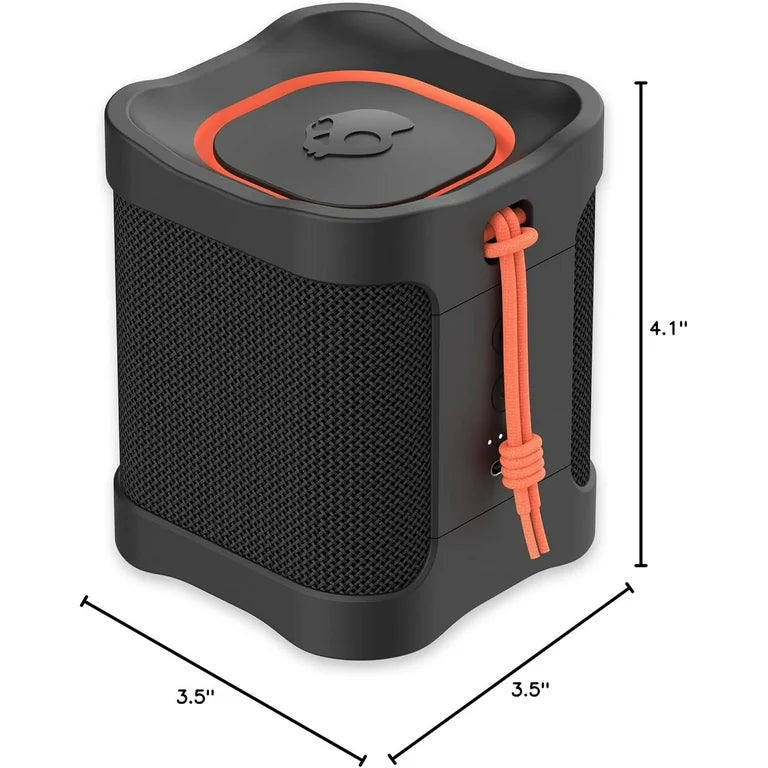 Skullcandy Terrain Mini Wireless Bluetooth Portable Speaker - Black - USB-C - IPX7 - 2SKSK1846B0L2