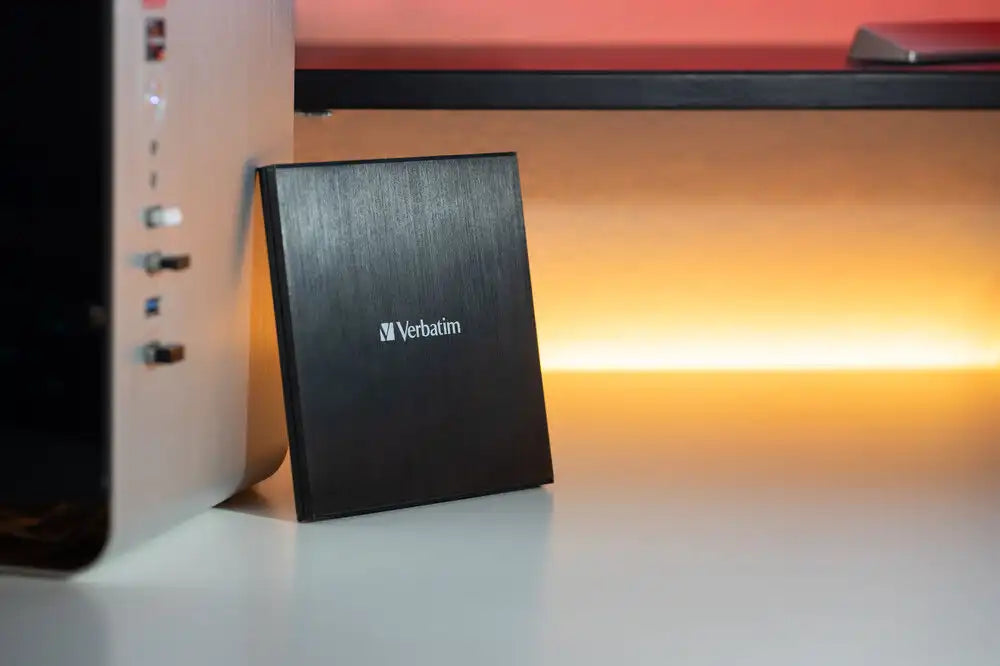 Verbatim External Slimline Blu-ray Writer - USB 3.2 Gen 1 Blu-ray and DVD RW Drive - 43890
