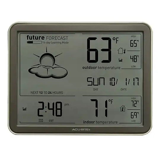 AcuRite Weather Forecaster with Oversized Wireless Display - My Backyard Series - 75077A4DI