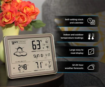 AcuRite Weather Forecaster with Oversized Wireless Display - My Backyard Series - 75077A4DI