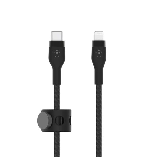 Belkin BoostCharge Pro Flex USB-C Cable with Lightning Connector -  CAA011bt2MBK - Black