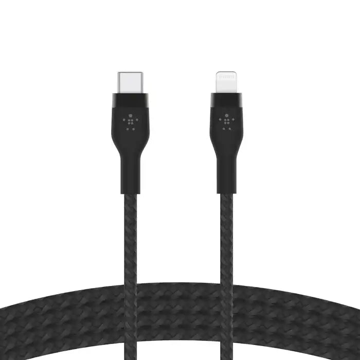 Belkin BoostCharge Pro Flex USB-C Cable with Lightning Connector -  CAA011bt2MBK - Black