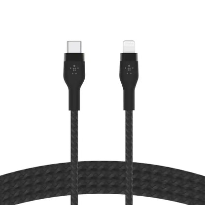 Belkin BoostCharge Pro Flex USB-C Cable with Lightning Connector -  CAA011bt2MBK - Black