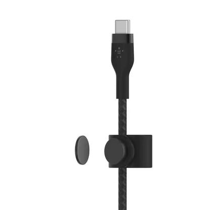 Belkin BoostCharge Pro Flex USB-C Cable with Lightning Connector - Black - CAA011bt2MBK