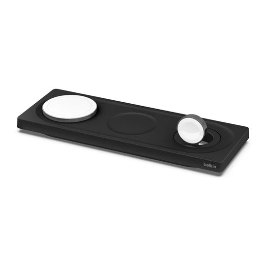 Belkin Boost Charge Pro 3-in-1 Wireless Charging Pad with MagSafe - WIZ016ttBK - Black