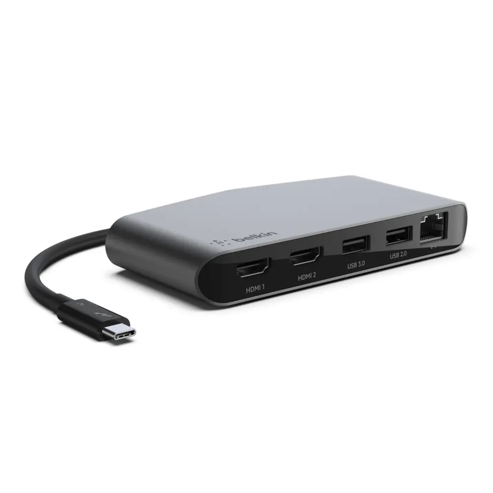 Belkin Thunderbolt 3 Dock Mini HD 40Gbps 2X HDMI USB-A 3.0 - F4U098bt