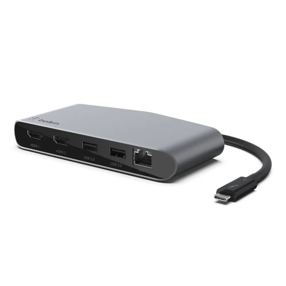 Belkin Thunderbolt 3 Dock Mini HD 40Gbps 2X HDMI USB-A 3.0 - F4U098bt