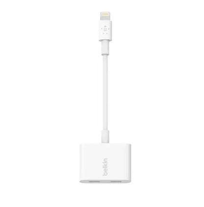 Belkin Lightning Audio + Charge Rockstar - For Apple iPhone and iPad - F8J198btWHT - White