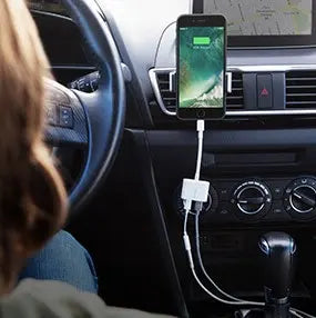 Belkin Lightning Audio + Charge Rockstar - For Apple iPhone and iPad - F8J198btWHT - White
