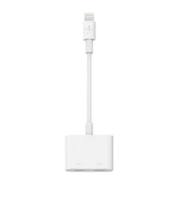 Belkin Lightning Audio + Charge Rockstar - For Apple iPhone and iPad - F8J198btWHT - White