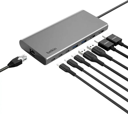 Belkin 8-in-1 Connect Universal USB-C Dual Display Core Hub - INC015btSGY