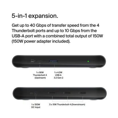 Belkin 5-in-1 Connect Thunderbolt 4 Core Hub - INC013ttSGY