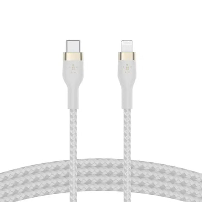 Belkin BoostCharge Pro Flex USB-C Cable with Lightning Connector - CAA011bt2MWH - White