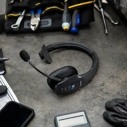 BlueParrott B450-XT Wireless Bluetooth Noise Cancelling Headset with Outstanding Comfort - Black