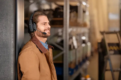 BlueParrott B450-XT Wireless Bluetooth Noise Cancelling Headset with Outstanding Comfort - Black