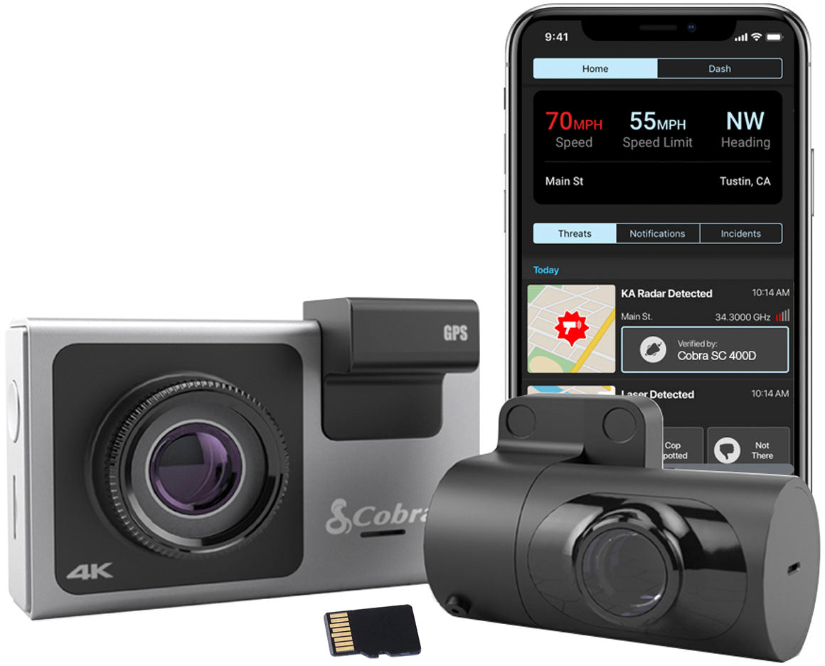 Cobra SC 400D Ultimate Smart Dash Cam with Real Time Driver Alerts - SC400D