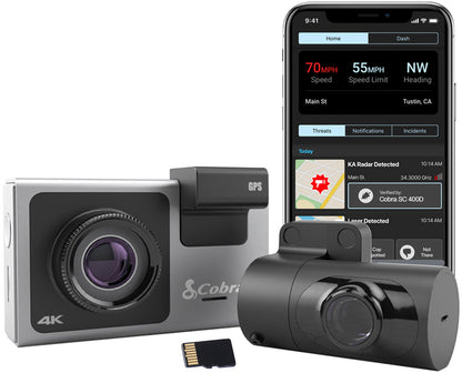 Cobra SC 400D Ultimate Smart Dash Cam with Real Time Driver Alerts - SC400D