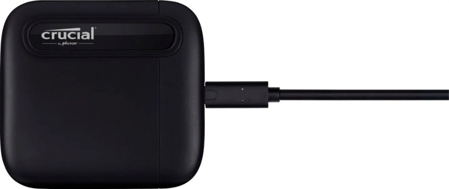 Crucial 1TB X6 Portable SSD USB-C External Hard Drive - CT1000X6SSD9SE
