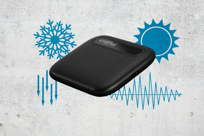 Crucial 1TB X6 Portable SSD USB-C External Hard Drive