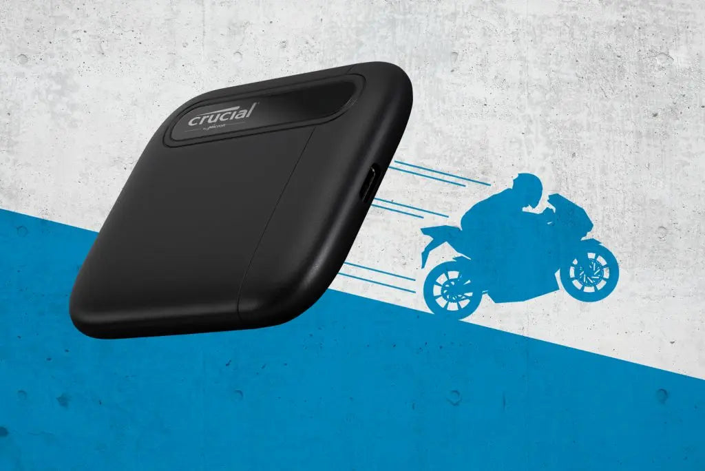 Crucial 1TB X6 Portable SSD USB-C External Hard Drive