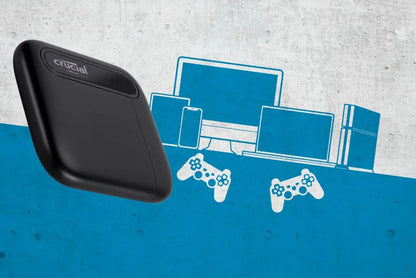 Crucial 1TB X6 Portable SSD USB-C External Hard Drive