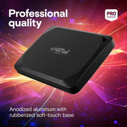 Crucial 2TB X10 Pro Portable SSD USB-C External Hard Drive - Black