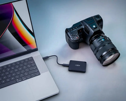 Crucial 2TB X10 Pro Portable SSD USB-C External Hard Drive - Black