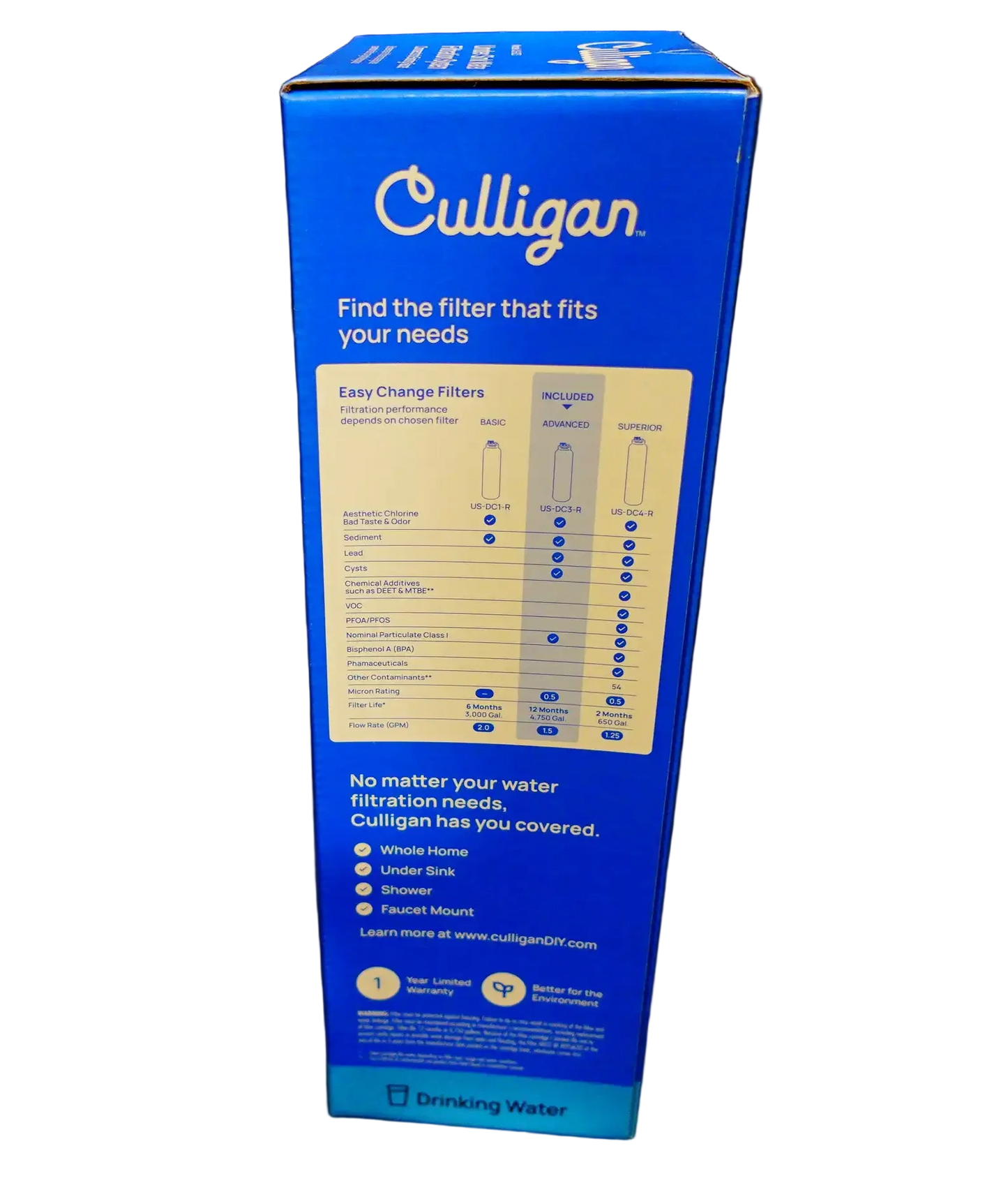 Culligan US-DC3 Under Sink Water Filtration System
