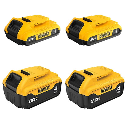 Dewalt 20V MAX Lithium Ion Batteries - 2Ah / 4Ah - 4 Pack - DCB324-4