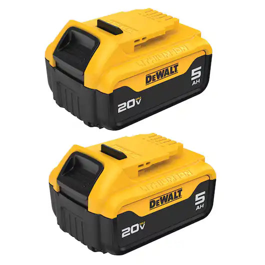 Dewalt 20V MAX 2-Pack 5Ah XR Lithium Ion Battery - DCB205-2