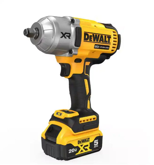 Dewalt 20V MAX XR 1/2 Inch High Torque Impact Wrench with Hog Ring Anvil Kit - DCF900P1