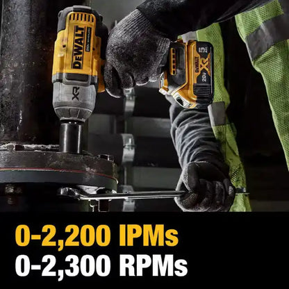 Dewalt 20V MAX XR 1/2 Inch High Torque Impact Wrench with Hog Ring Anvil Kit - DCF900P1